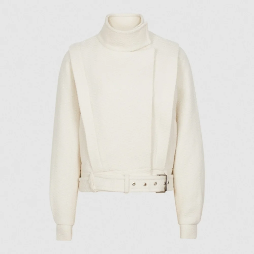 NWT REISS | Clara Wool Blend Biker Jacket - Picture 6 of 12